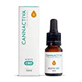 Cannactiva - Aceite de CBD - 10 ml - Purificado al 5% - A Base de Semillas de Cáñamo Orgánico - Uso Tópico - Full Spectrum - Favorece la Relajación y el Descanso - Aroma Neutro