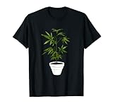 Planta de Casa de Cannabis Marihuana Marihuana Aceite de CBD Cáñamo Hippy Camiseta