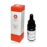 CBD Oil | Auténtico aceite CBD 25% | 10ml | 2500 mg CBD puro | Aceite MCT (sin sabor) | 0%THC