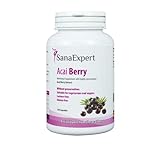 SanaExpert Acai Berry | EXTRACTO PURO DE ACAI BERRY | alta dosis de 4000 mg de fruta Acai (120 comprimidos) Ingredientes 100% naturales y veganos. Fabricado en Alemania.