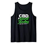 Conciencia del aceite de CBD cáñamo CBD Curación natural Detener el estigma Camiseta sin Mangas