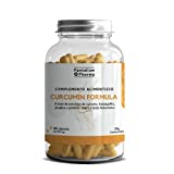 Curcuma Formula - Curcuma con Jengibre y Pimienta Negra I 100 capsulas - 1 al día I 95% Curcumina Pura I Antiinflamatorio Natural para Bienestar de huesos y articulaciones I Pentalium Pharma