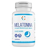 Melatonina para Dormir 1,8 mg - Con Valeriana, Tila y Pasiflora - Ayuda a Conciliar el Sueño - Combate La Fatiga y el Cansancio - Efecto Antioxidante - Sin Gluten - 100% Natural - 90 Cápsulas - Z90