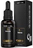 LALANA CBD Oil - Auténtico Aceite CBD 15% | 30ml | 4500 mg CBD puro | Fórmula mejorada - Base de Aceite MCT (coco), curcumina y piperina | 0% THC
