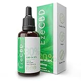 Ezero Aceite Cbd 30% y 3000 Mg Cannabidiol - Cbd Oil - Aceite De Cañamo - Aceite Cdb - 0% Thc - Certificado Bio, Natural Y Vegano - Cbd Isolate - 10 ml - (30%)