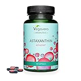 Astaxantina Vegavero | 4 mg en Aceite (AstaZine) | Pura & Natural | Sistema Inmune + Protector Solar + Antioxidante | Sin Aditivos | Vegano | 90 Cápsulas Sin Gelatina | Suministro 3 Meses
