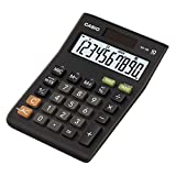 Casio MS-10B Escritorio - Calculadora (Escritorio, Calculadora básica, 10 dígitos, Inclinación de pantalla, Batería/Solar, Negro)
