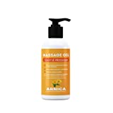 ARNICA - Aceite para masaje con extracto de Arnica, Calendula y Hamamelis - Efecto relajante para dolores musculares, espalda, hombro, pies, rodilla, contracturas (250 ml)