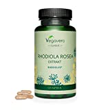 Rhodiola Rosea Vegavero | RHODIOLIFE Con 3% Rosavines + 1% Salidroside | Sin Aditivos & Vegano | 120 Cápsulas