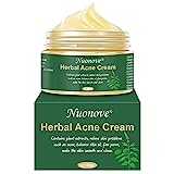 Crema Antiacne, Acné Crema, Anti Acne, Acne Tratamiento, Acne Cream, Reducir los Puntos negros, Equilibrar el Agua y el Aceite, la Crema Contra el Acné Espinilla, Regenera la piel, 100 g