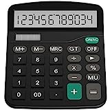 Helect H1001- Calculadora Básica, Energía Solar, Negro