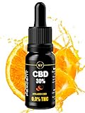 Aceite CBD 30% Puro Sabor Naranja Sin THC Con Certificado Laboratorio De Cannabis Natural Con MCT Oil (Aceite De Coco Ecológico) Relax Gotas Cannabis Oil Hemp Cannabidiol Cañamo Relajación 10ml.