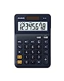 Casio MS-8E - Calculadora de escritorio con pantalla extra-grande de 8 dígitos, alimentada por energía solar / batería, con cálculo de porcentaje avanzado
