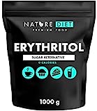 Nature Diet - Eritritol 2 x 1000 g | Edulcorante natural | Cero calorías | Reemplazo de azúcar | Sustituto de azúcar