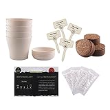 PW TOOLS Kit de plantación de Hierbas para Interiores: iniciador de Crecimiento de jardinería para Principiantes Kit de Inicio de Cultivo de Plantas de Interior Arrancador de Crecimiento del jardín