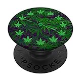 Cannabis 420 Time Smoke Weed Marihuana Plant CBD Green Leaf PopSockets PopGrip Intercambiable
