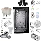 Kit de cultivo interior 400W SHP Stuko - Armario 100x100x200 - Balastro ETI 1