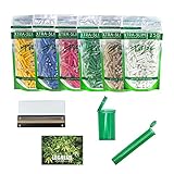 PURIZE 250 filtros de carbón activo Xtra Slim Size 6 mm (5,9 mm) con 2 tapas de cerámica, incluye tubo Joint Tube, cajas PopUp y pegatinas, color a elegir (amarillo)