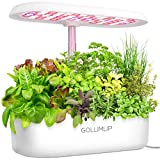 GOLUMUP Sistema de Cultivo Hidropónico Kit de Cultivo Interior con Iluminación LED Automática, Huerto Interior con Temporizador Automático, Altura Ajustable (12 Vainas)