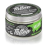Believa Tattoo crema de mantequilla profesional - Mantequilla vegana para el cuidado del tatuaje (250ml)