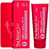 Crema CBD 5% 5000mg The Relief Gel 100 ml | Alivia el dolor muscular y articular. Crema para dolores de espalda, lumbares, cervicales, rodillas, codos, hombros. Pomada antiinflamatoria con Cannabidiol
